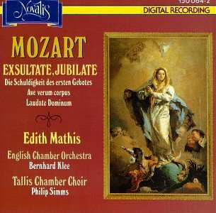 W.A. Mozart/Exsultate Jubilate/Schuldigkei@Mathis*edith (Sop)@Klee/English Chbr Orch